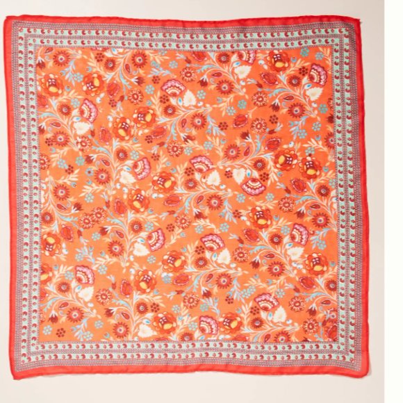 Anthropologie Coral Buttercup Bandana - Picture 4 of 4